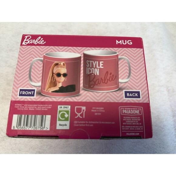 Paladone Barbie Style Icon Collector's 12 oz Coffee, Tea & Hot Chocolate Mug New - Picture 2 of 5